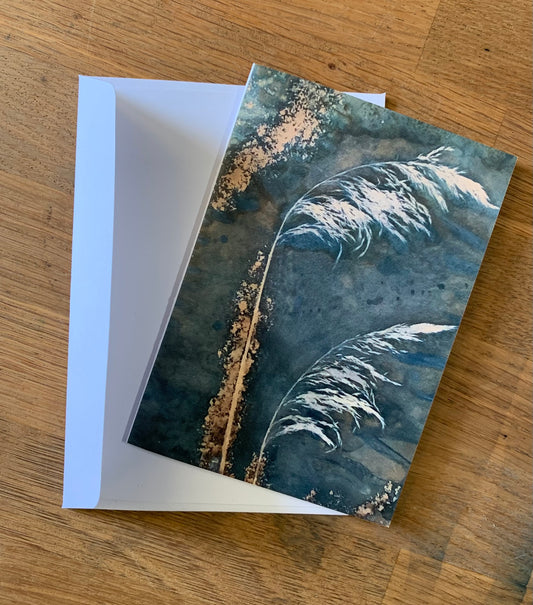 Rietpluimen - briefkaart